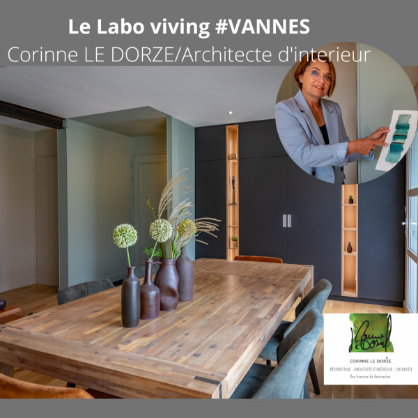 Corinne Le Dorze - SALON VIVING VANNES  - salon  